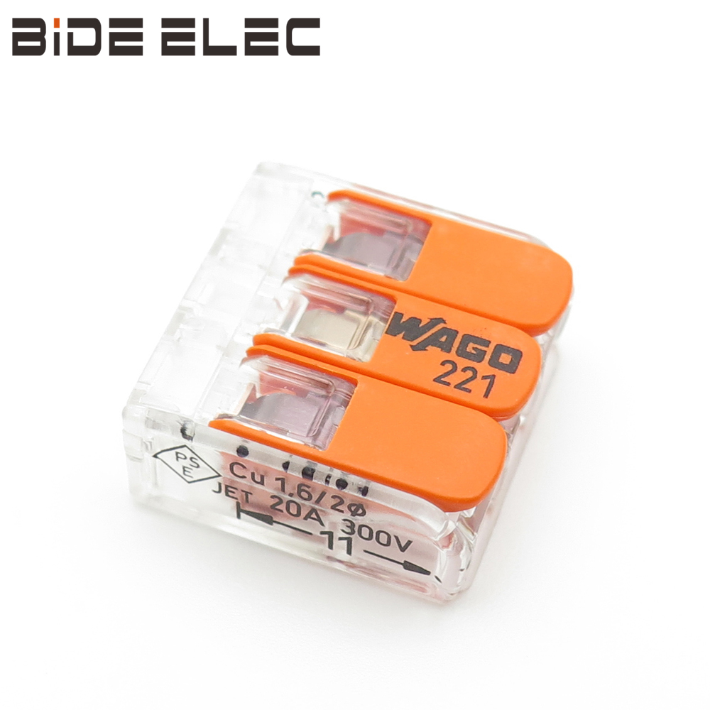 万可WAGO221-413三孔接线端子电...
