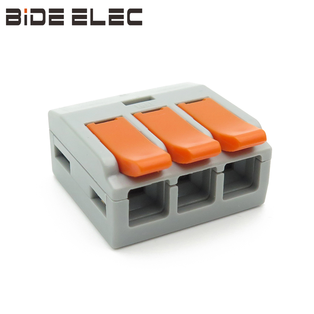 LT-613G灰色3孔6平方导线连接器快速接线端子