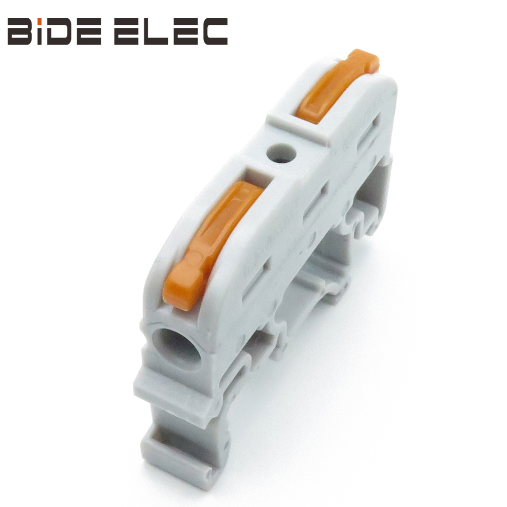 PCT-211G灰色UK接线排快速对接端子DIN35导线连接器