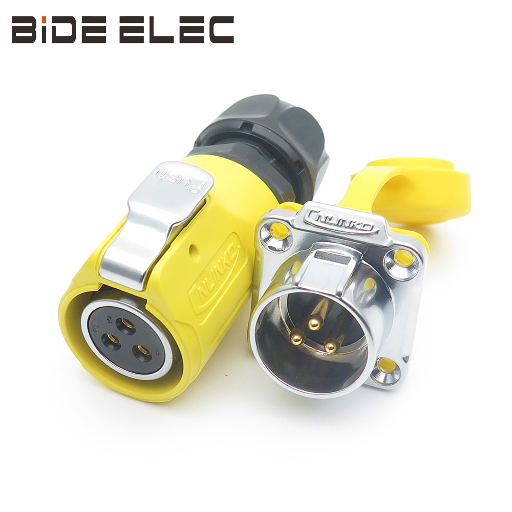 凌科Cnlinko LP20 3芯反装电源航空防水连接器