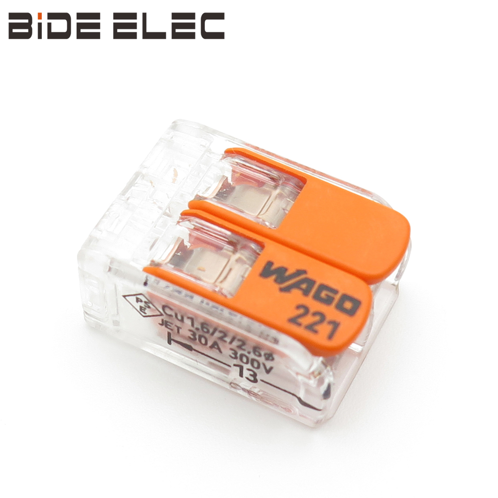 万可WAGO221-612二孔接线端子电线连接器