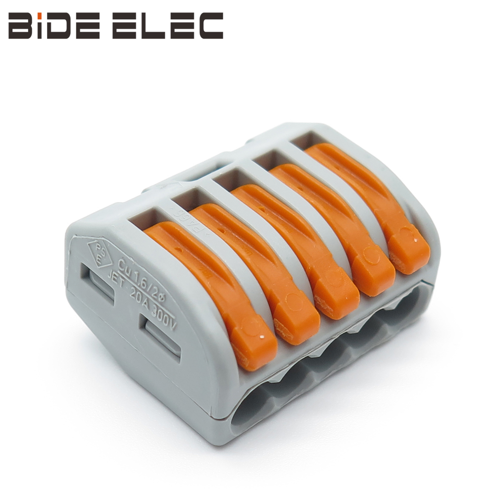 万可WAGO222-415五孔接线端子电线连接器