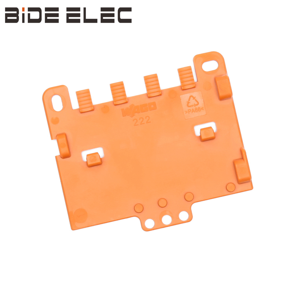 万可WAGO222-505护线板配合固定支架平面安装
